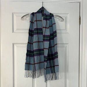 Plaid Blue and Green Women's Scarf
